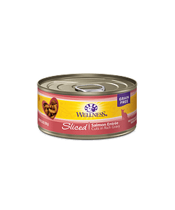 Wellness Sliced Salmon Entrée Cat Food 5.5oz