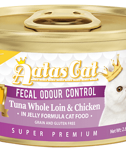 Aatas Cat Finest Daily Defence Tuna Whole Loin & Chicken in Jelly Fecal Odour Control 80g