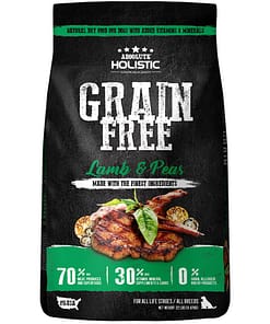Absolute Holistic Grain Free Lamb & Peas Dog Food 22lbs
