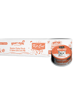 Kit Cat Goat Milk Gourmet Chicken & Salmon 70g