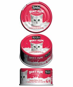 Kit Cat Goat Milk Gourmet Chicken & Smoked Fish Flakes 70g