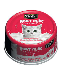 Kit Cat Goat Milk Gourmet Chicken & Smoked Fish Flakes 70g