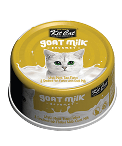 Kit Cat Goat Milk Gourmet Tuna & Smoked Fish Flakes 70g
