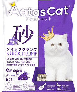 Aatas Cat Kuick Klump Bentonite Cat Litter Grape 10L
