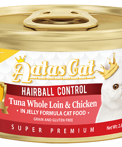 Aatas Cat Finest Daily Defence Tuna Whole Loin & Chicken in Jelly Hairball 80g