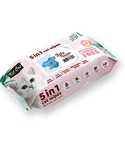 Kit Cat 5 in 1 Cat Wipes 80pcs (Baby powder)
