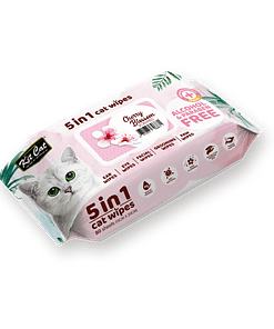 Kit Cat 5 in 1 Cat Wipes 80pcs (Cherry Blossom)