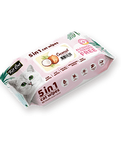 Kit Cat 5 in 1 Cat Wipes 80pcs (Coconut)
