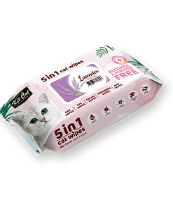 Kit Cat 5 in 1 Cat Wipes 80pcs (Lavender)