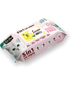 Kit Cat 5 in 1 Cat Wipes 80pcs (Lemon)