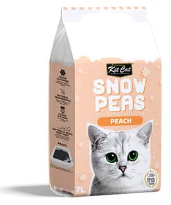Kit Cat Snow Peas Cat Litter (Peach) 7L