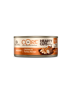 Wellness Core Hearty Cuts in Gravy for Cat – Shredded Chicken & Turkey 5.5oz