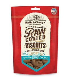 Stella & Chewy's Raw Coated Biscuits Grass-Fed Lamb Recipe Freeze-Dried Grain Free Dog Treats, 9oz