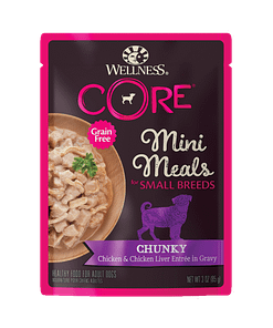 Wellness Core Small Dog Breed Mini Meals – Chicken & Chicken Liver 3oz