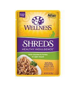 Wellness Cat Indulgence Shreds – Chicken & Turkey 3oz