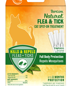TropiClean Natural Flea & Tick Cat Spot on Treatment