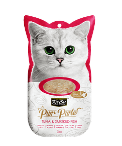 Kit Cat Purr Puree Tuna & Smoked Fish 4x15g