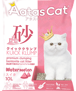 Aatas Cat Kuick Klump Bentonite Cat Litter Watermelon 10L