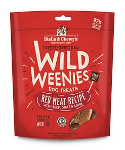 Stella & Chewy's Wild Weenies Red Meat Freeze-Dried Raw Dog Treats 3.25oz