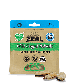 Zeal Free Range Naturals Freeze Dried Green Lipped Mussels for Dogs & Cats