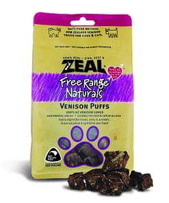 Zeal Free Range Naturals Venison Puffs for Dogs & Cats