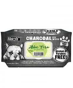 Absorb Plus Charcoal Pet Wipes 80pcs