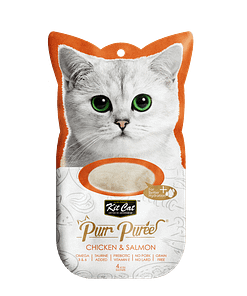 Kit Cat Purr Puree Chicken & Salmon 4x15g