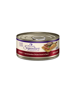Wellness Signature Chunky Beef & White Meat Chicken Entrée for Cat 5.3oz