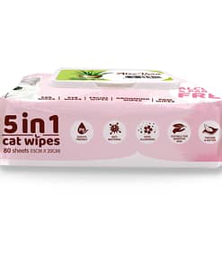 Kit Cat 5 in 1 Cat Wipes 80pcs (Aloe Vera)