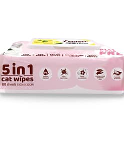 Kit Cat 5 in 1 Cat Wipes 80pcs (Lemon)