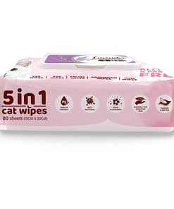 Kit Cat 5 in 1 Cat Wipes 80pcs (Lavender)
