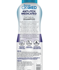 TropiClean OxyMed Anti-Itch Medicated Pet Shampoo (2 Sizes)