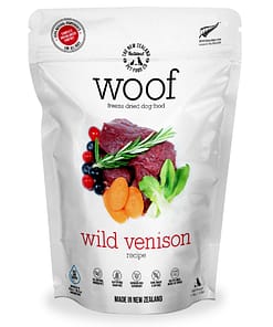 WOOF Freeze Dried Raw Venison Dog Food 1.2kg