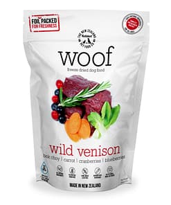 WOOF Freeze Dried Raw Venison Dog Food 280g