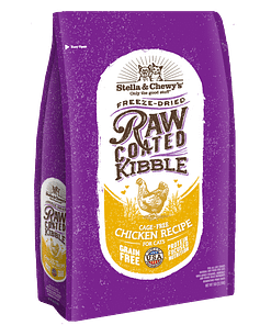 Stella & Chewy's Raw Coated Kibble Cage-Free Chicken Recipe Freeze Dried Cat Food (2 Sizes)