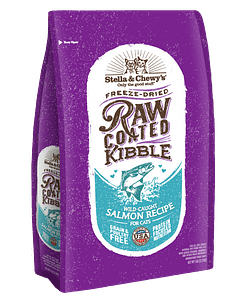 Stella & Chewy's Raw Coated Kibble Wild-Caught Salmon Recipe Freeze Dried Cat Food (2 Sizes)