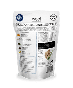 WOOF Freeze Dried Raw Beef Dog Treats 50g