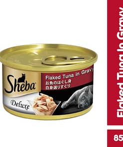 Sheba Can Cat Food Wet Food Flaked Tuna In Gravy 85g