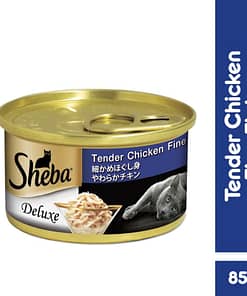Sheba Can Cat Food Wet Food Tender Chicken Fine Flakes 85g