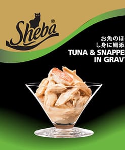 Sheba Can Cat Food Wet Food Tuna & Snapper in Gravy 85g