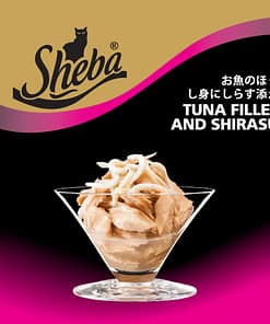 Sheba Can Cat Food Wet Food - Tuna Fillet & Shirasu 85g