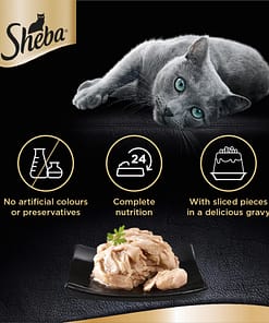 Sheba Can Cat Food Wet Food - Tuna Fillet & Shirasu 85g