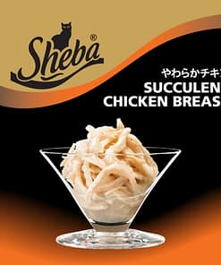 Sheba Can Cat Food Wet Food Succulent Chicken Breast 85g