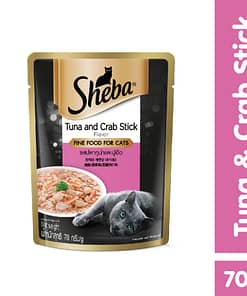 Sheba Pouch Cat Food Wet Food Tuna & Crab Stick 70g