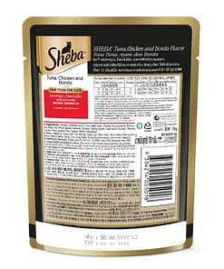 Sheba Pouch Cat Food Wet Food Tuna & Chicken w/ Bonito Flakes 70g