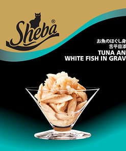 Sheba Can Cat Food Wet Food Tuna & Whitefish in Gravy 85g