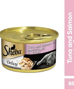 Sheba Can Cat Food Wet Food Tuna and Salmon in Gravy 85g