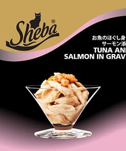 Sheba Can Cat Food Wet Food Tuna and Salmon in Gravy 85g