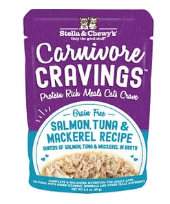 Stella & Chewy's Carnivore Cravings Salmon, Tuna & Mackerel Recipe Wet Cat Food 2.8oz