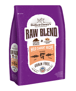 Stella & Chewy's Raw Blend Kibble Wild Caught Recipe Freeze Dried Cat Food 5lb